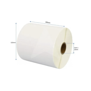 Rollo de Etiquetas Térmicas 50x25 mm – Papel térmico directo con adhesivo permanente