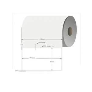 Rollo de Etiquetas Térmicas 100x80 mm en Polipropileno